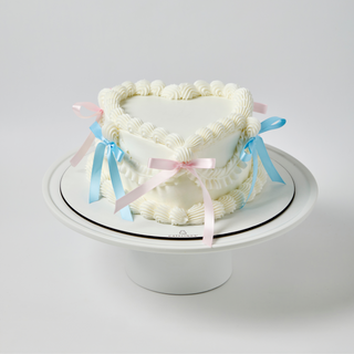 Gender Reveal Coquette Cake