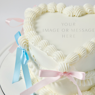 Gender Reveal Coquette Cake