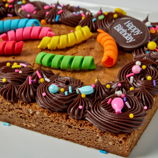 Brownie Confetti Bar Cake