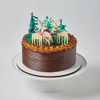 Reindeer Forest Chocolate Cake