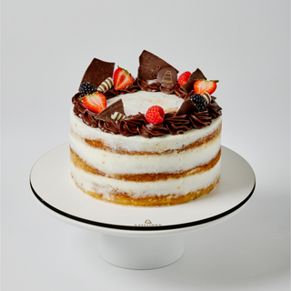 Berry Ganache Naked Cake