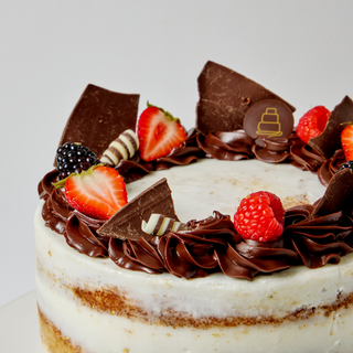Berry Ganache Naked Cake