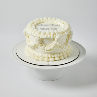 Vintage Round Print Cake