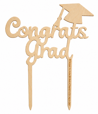 Congrads Grad Cake Topper