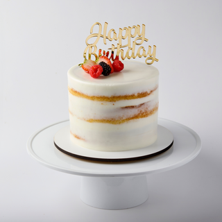 Buttercream Naked Cake - Happy Berries Birthday