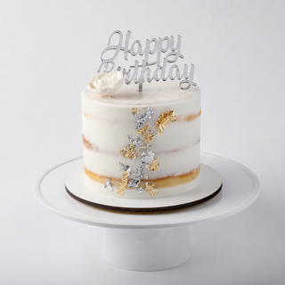 Buttercream Naked Cake - Gilded Bloom Cake