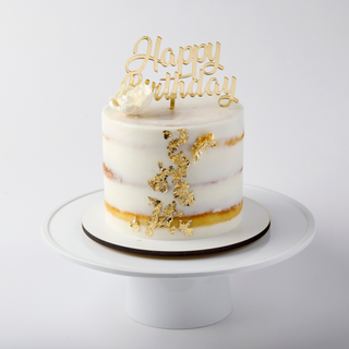 Moist vanilla cake with your choice of filling. Presented beautifully and customizable to your needs. The perfect Birthday cake.