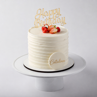 Rustic Decor Cake - Happy Berries Birthday