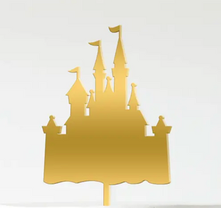 Gold Castle Cake Topper